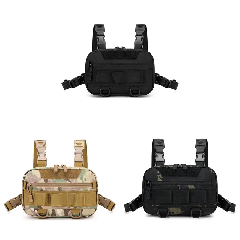 

P5-Rig Backpack Camping Recon Kit Bag Vest Front Pouch Multi-Purpose Daypack For Hiking Fishing Lure Pack