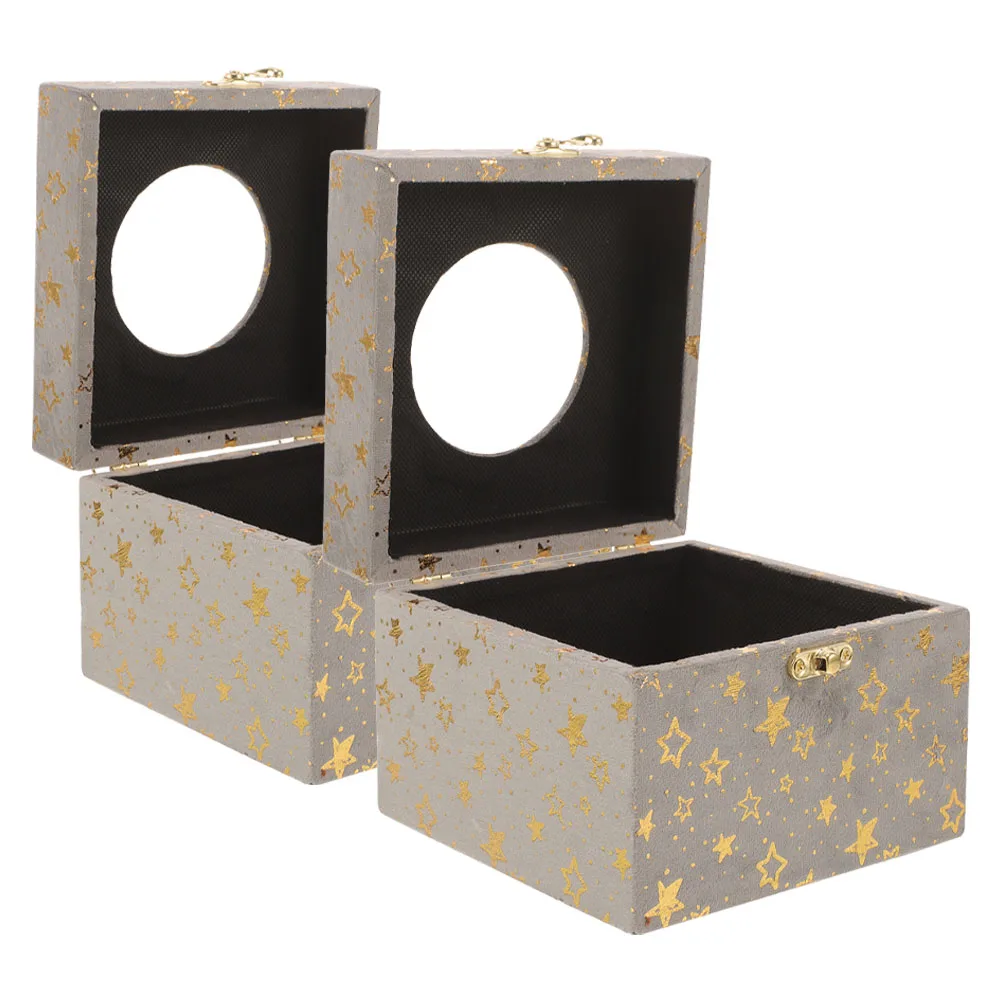 

2 Pcs Tissue Box Facial Paper Holder Vintage Decor Bathroom Cover Case Desktop Carton Dispenser