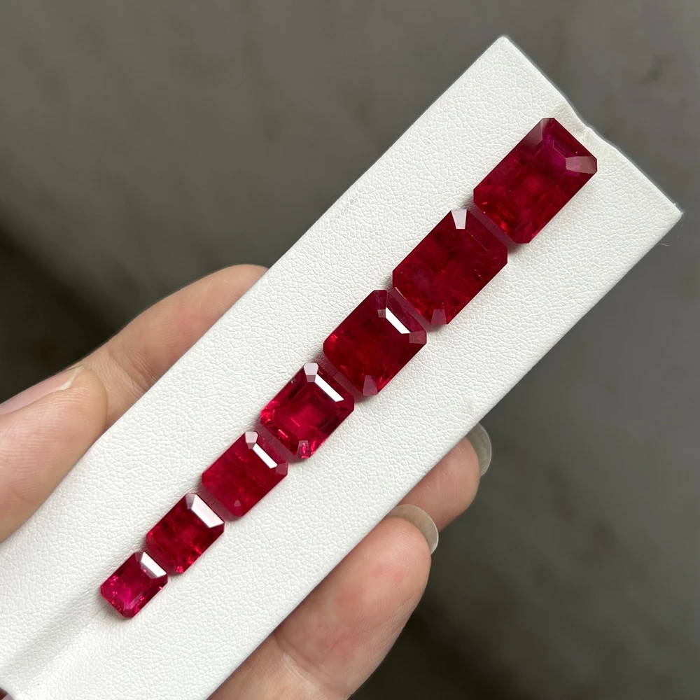 Meisidian 8x10mm 4.5-4.8 Carat Burma Pigeon Blood Red Ruby