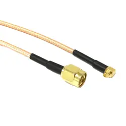 Wireless Modem Extension SMA  Male/ RP Plug  To MMCX Right Angle Connector Pigtail Cable RG316 15CM 50CM 100CM Wholesale