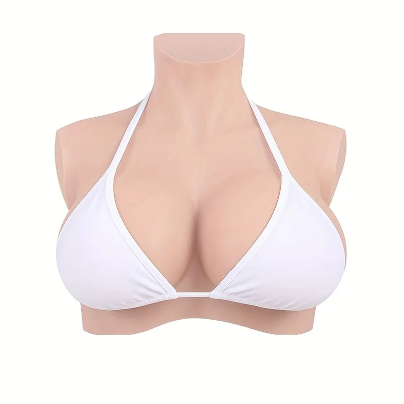 Fake Breast Cup C-G Cup Silicone Bra Chest Plate Chest Mold Cosplay Chest Amplifier Mold, Suitable for Transgender Role-playing.