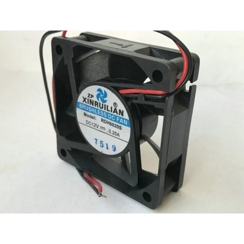 B  1Piece-mounted brushless DC fan  FOR  RDH6020SModel12V 0.25A 2Line6CMCooling Fan