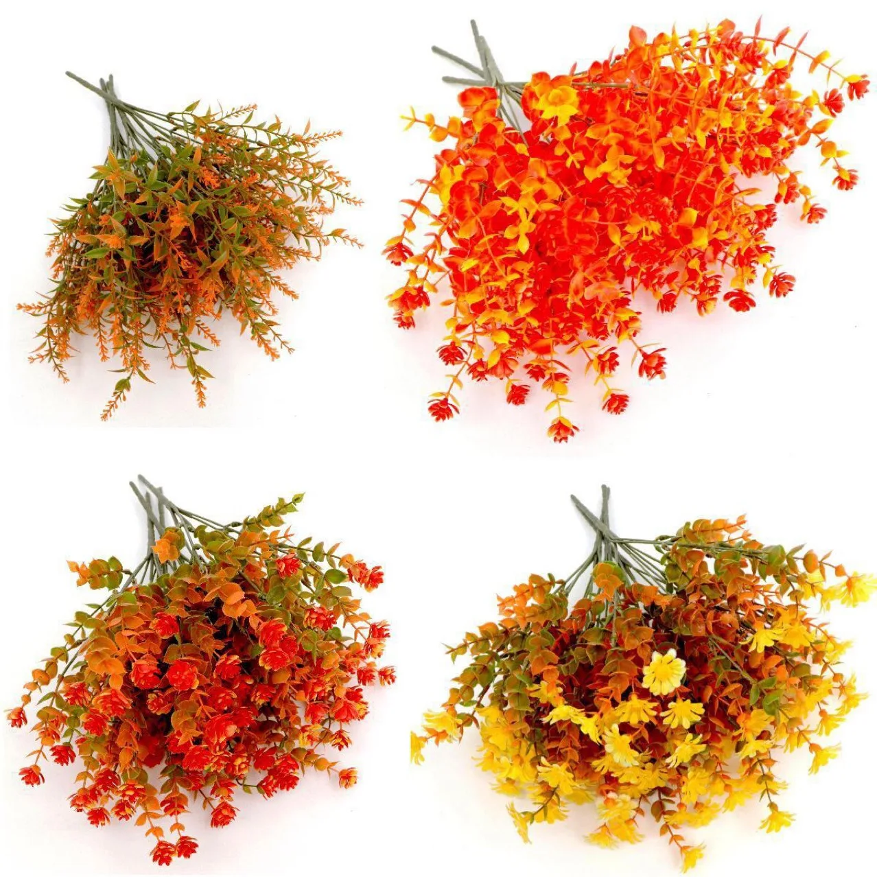 

Autumn Simulation Artificial Plastic Flower Eucalyptus Daisy Violet Lavender Bundle Home Wedding Birthday Photo Props Decoration