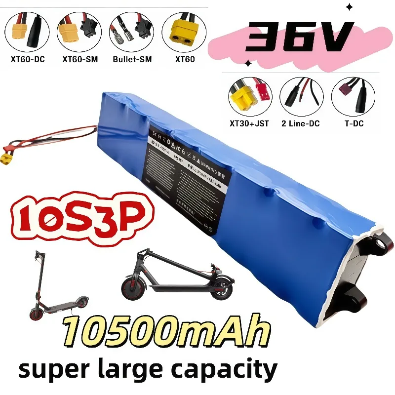 lpega 36V Scooter Battery 10S3P 10500mAh 18650 Lithium Battery Pack Compatible M365 E Scooter