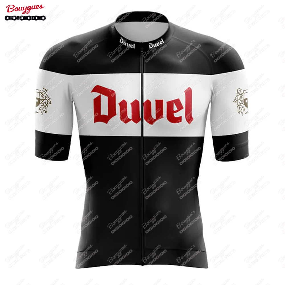 Duvel Cycling Jersey for Men Short Sleeve Reflective MTB Maillot Downhill Pro Team Mountain Bicycle Clothing Summer New