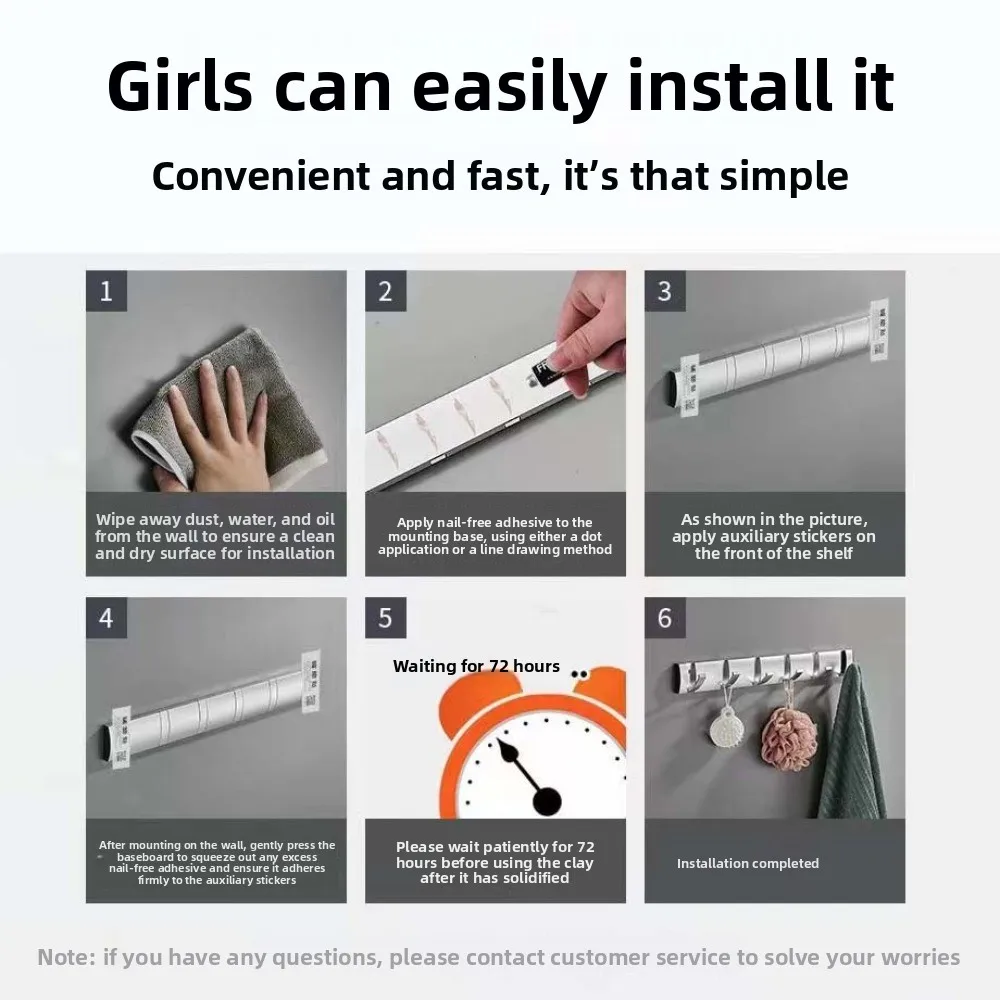 

Concealed Folding Door Hook Storage Rack Home Decor Wall Coat Clothes Hook Entryway Organizer Punch-Free Bathroom Towel Hanger