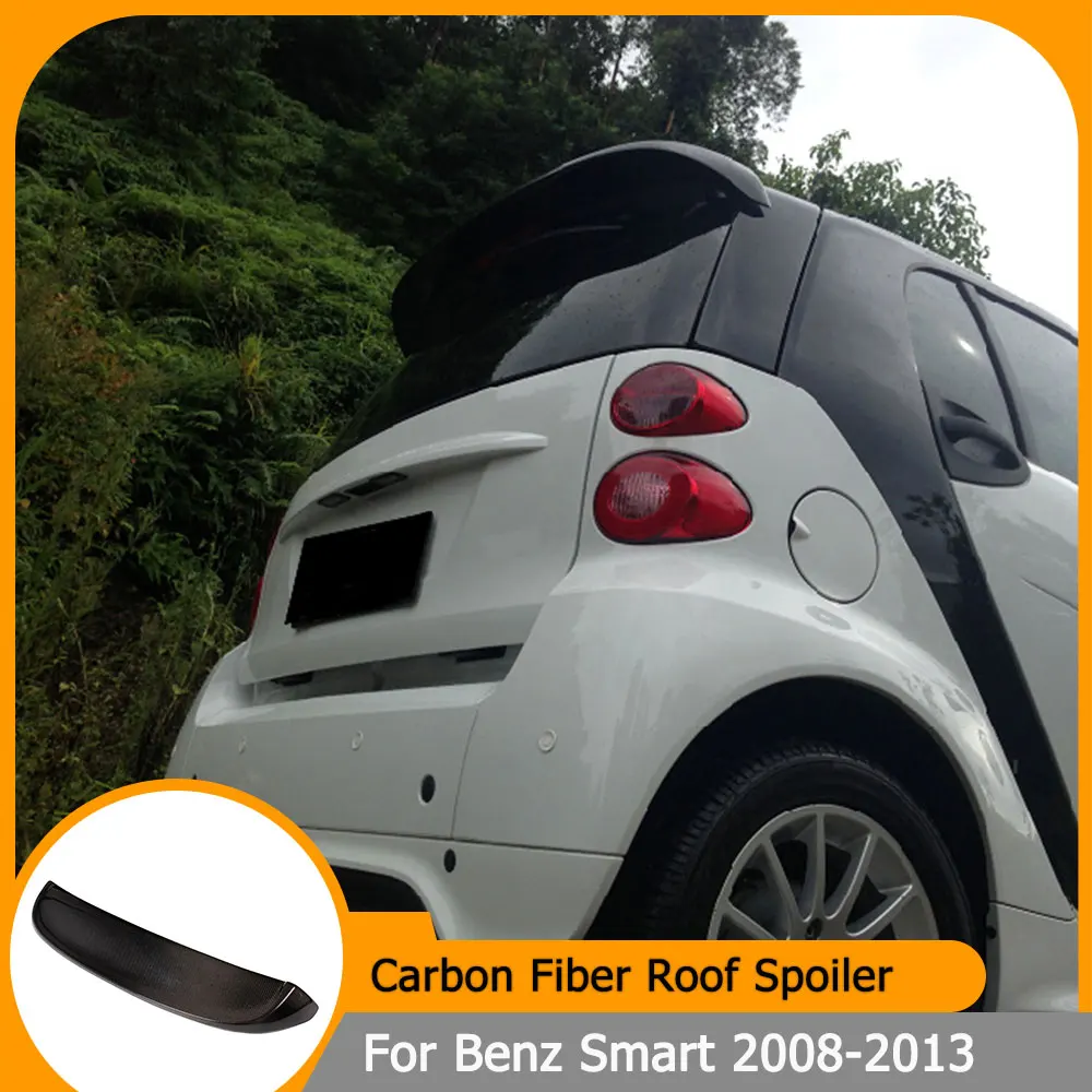 

Car Rear Roof Lip Spoiler for Mercedes-Benz Smart Fortwo 2008-2013 Carbon Fiber / FRP Roof Spoiler Rear Wing Window Trim