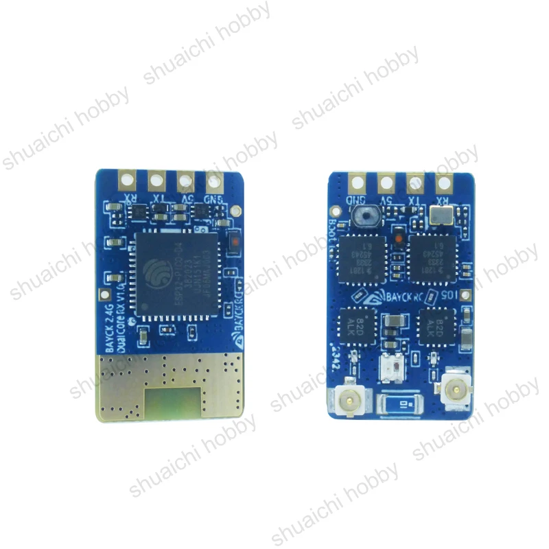 1Set 2.4G Dual Core RX 3.6-5.5V Receiving Module with 58x90mm/150mm Antenna Diversity Receiver for Fixed-wing Airplane RC Drone