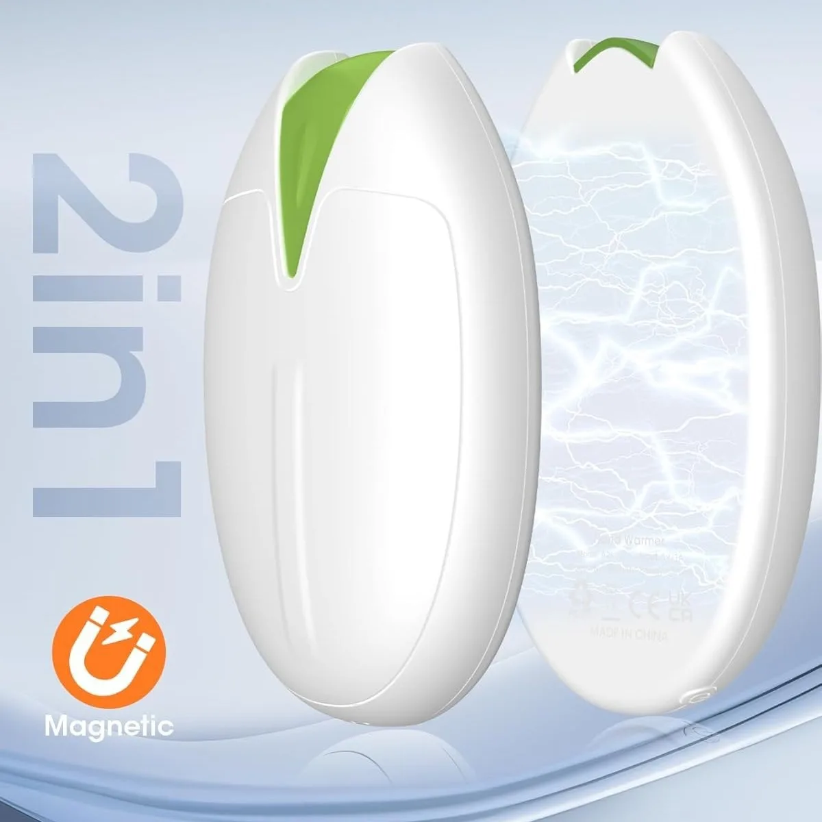 

Электрическая магнитная грелка для рук, 6000 мАч, перезаряжаемая от USB, портативная карманная грелка для рук с 3 регулируемыми уровнями для активного отдыха