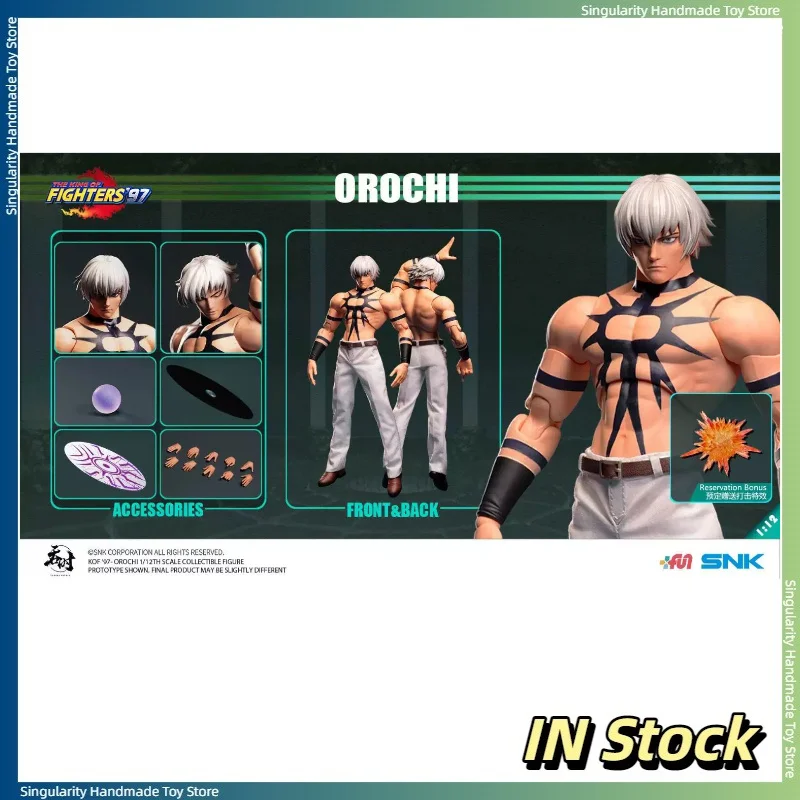 【In Stock】 SNK Authorized Boxing King 97 1/12 Big Snake TS-015 Movable Doll Figurine Model Gift Toy Collection