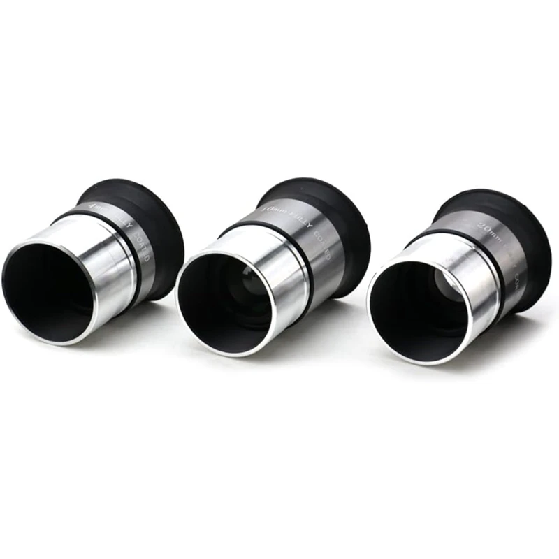 ◉Multi-Coated Telescope Eyepiece - 1.25 Inch - Upgraded with Soft Eyecup [4mm, 10mm, 20mm] 4mm