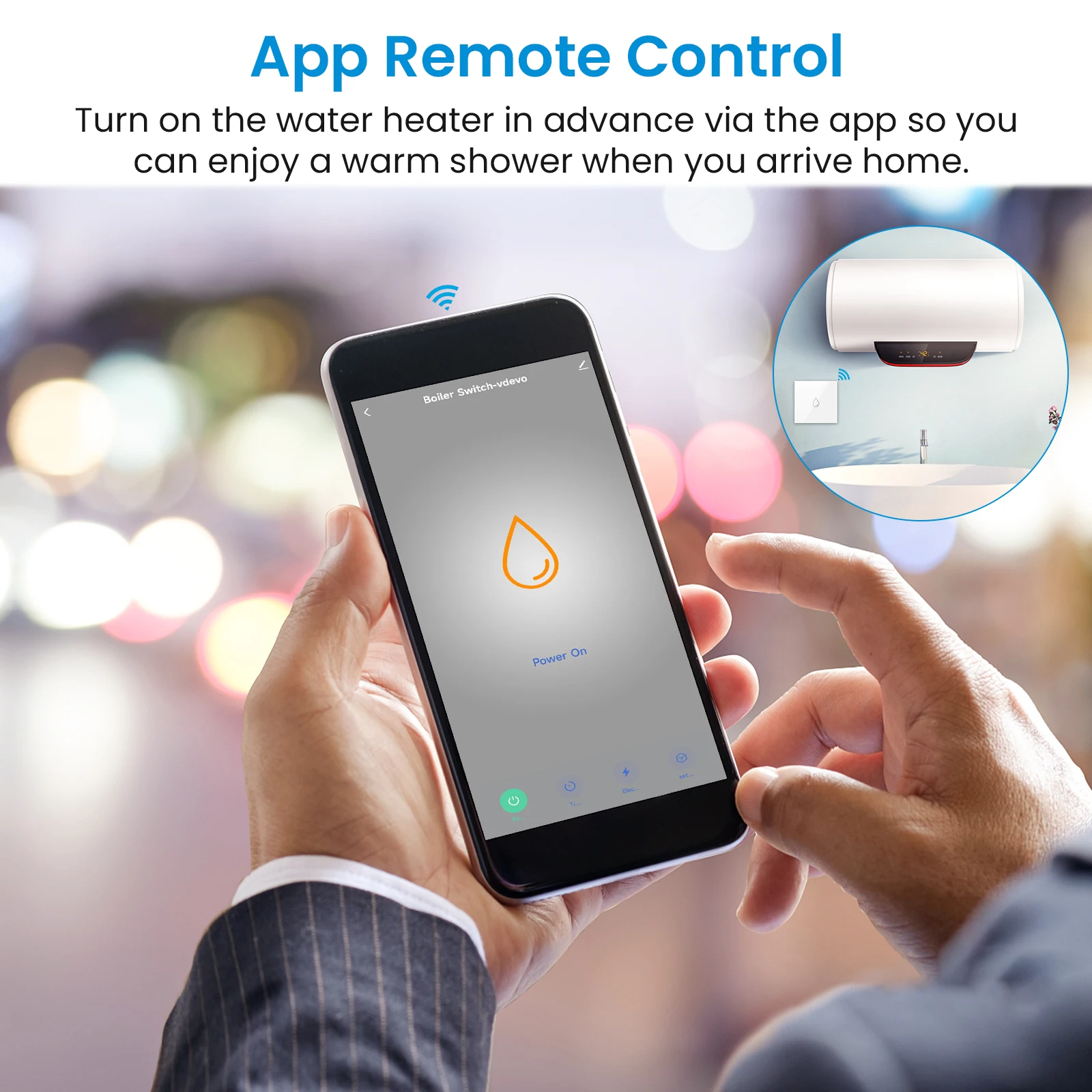 LoraTap Tuya Smart Life EU 20A Boiler Switch Energy Consumption Monitoring Voice Control by Google Home Alexa
