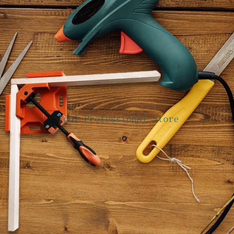 مشبك زاوية 57QF لأشغال الخشب 90 ° Clamp الأيمن زاوية الأرجوحة الفك مقبض واحد للأسماك لحام النجار للدبابات T #3