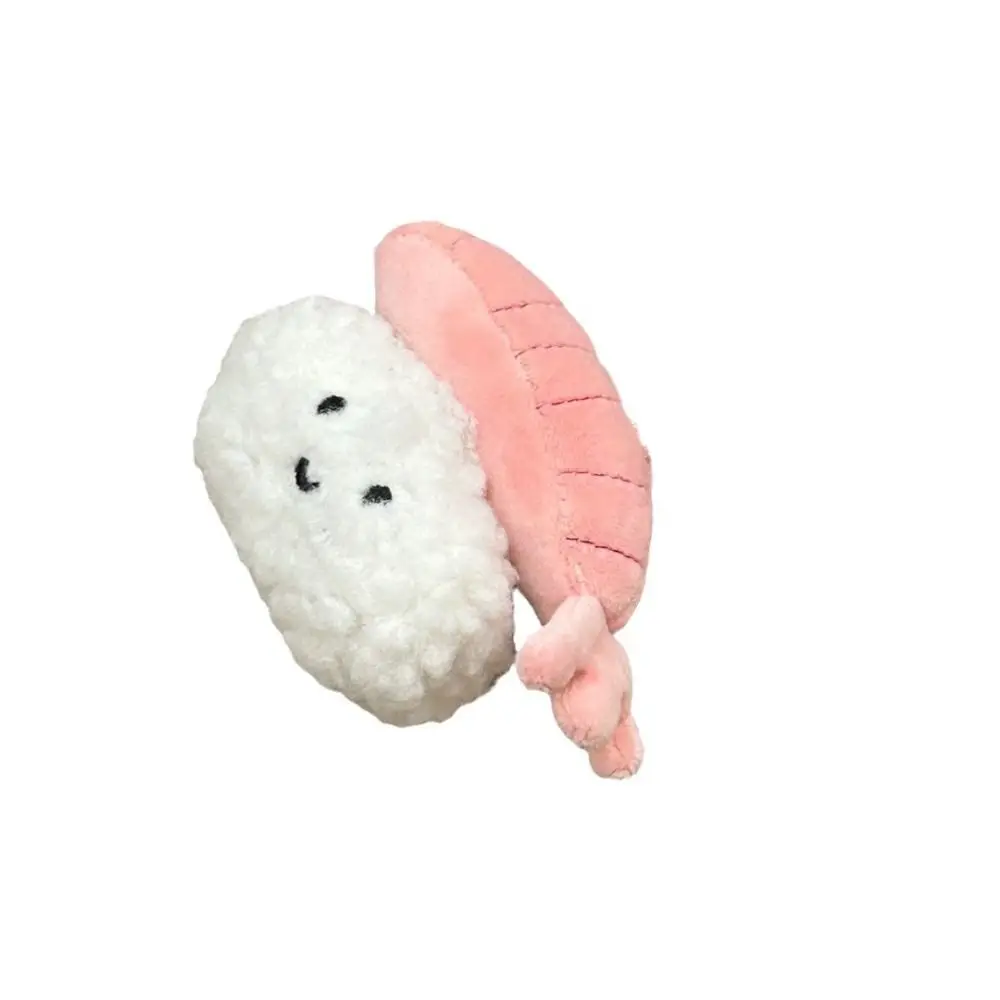 Soft Stuffed Dolls Plush Car Keychain Cute Sweet Shrimp Sushi Fish Seed Sauce Toys Creative Cartoon Funny Key Chain