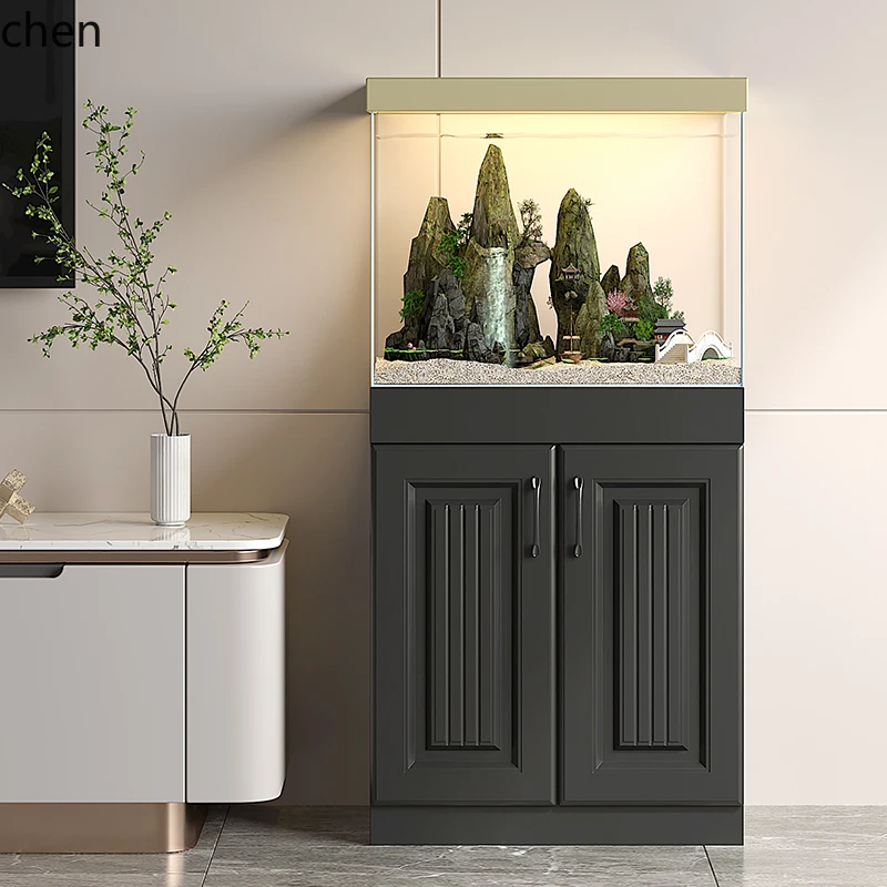 

Fish Tank Stand Fish Tank Base Cabinet Non-Solid Wood Special Shelf Partition for Home Use