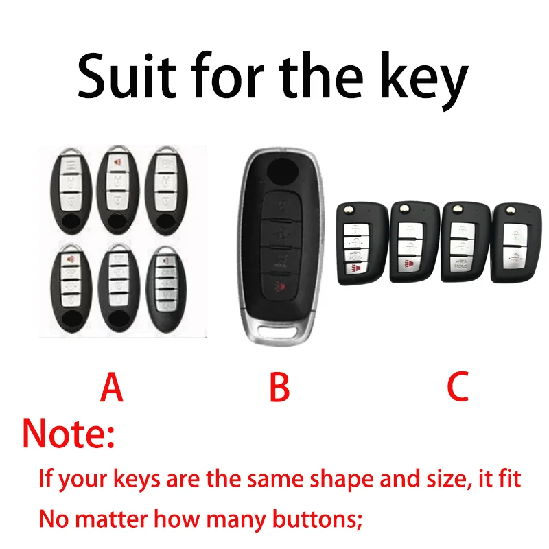 2024 New Car Models For Nissan Qashqai Juke J10 J11 X-Trail T32 T31 Kicks Tiida Pathfinder Note Smart Remote Car Key Case Cover