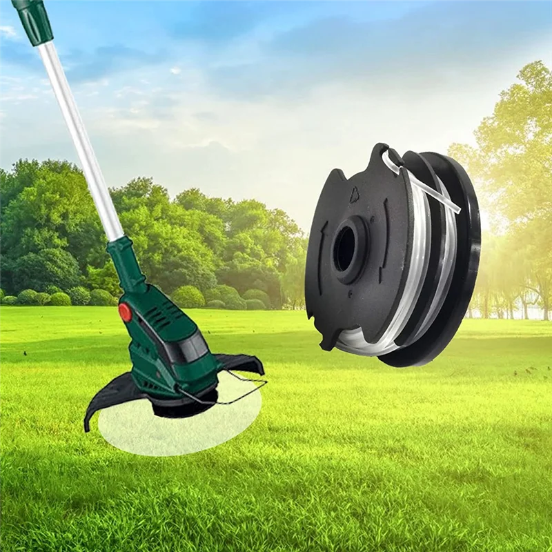 ABNG Line String Trimmer REPLACEMENT SPOOL ทนทานใช้ 27Ft 0.0629 นิ้วสําหรับ Parkside หญ้าไร้สาย Trimmer Parkside PRT 550