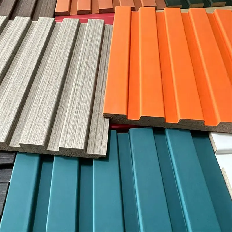2026 Hot Sale WPC Grille Wall Panel 3D Fluted Interior Wall Cladding Eco Friendly Wood Plastic Composite Decor Wall Boardpromote