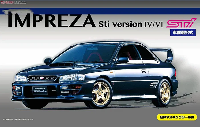 FUJIMI 1:24 Impreza Sti ver IV 03939 Assembled Car Model Limited Edition Static Assembly Model Kit Toys