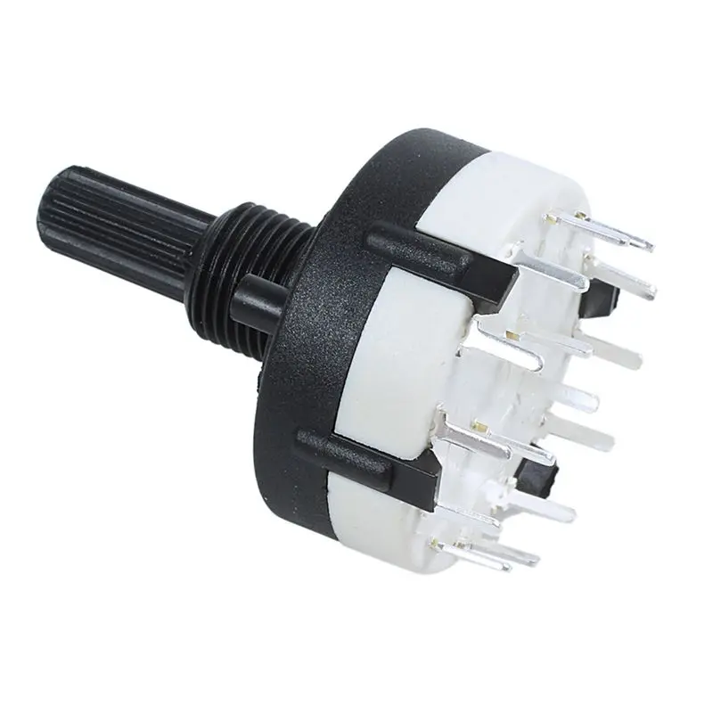 ABRI-6X 3P4T 3 Pole 4 Position Single Wafer Band Selector Rotary Switch W Knob