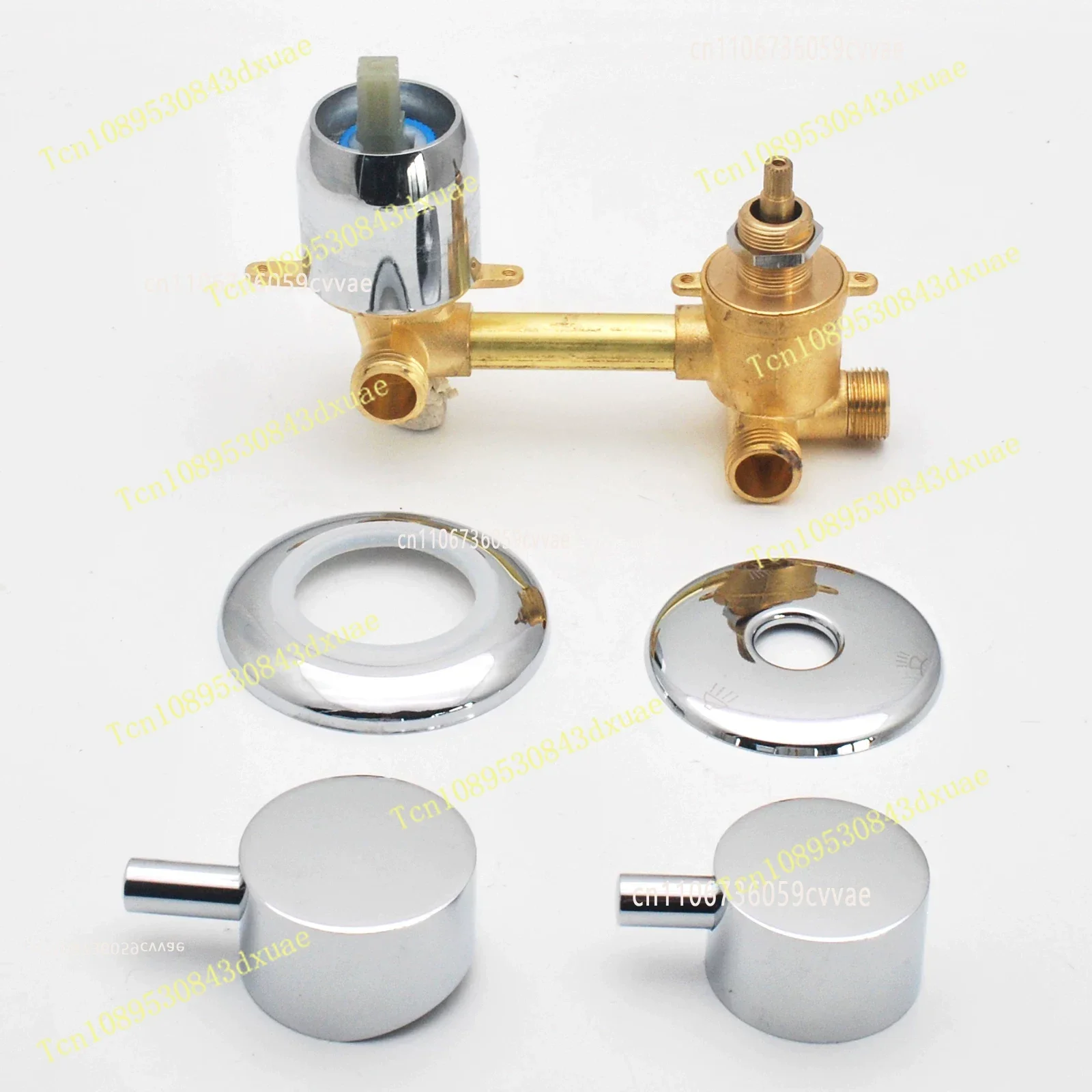 2/3/4/5 Ways Water Outlet Screw Thread Center Distance 10cm Mixing Valve Brass Bathroom Shower Mixer Faucet Tap Cabin