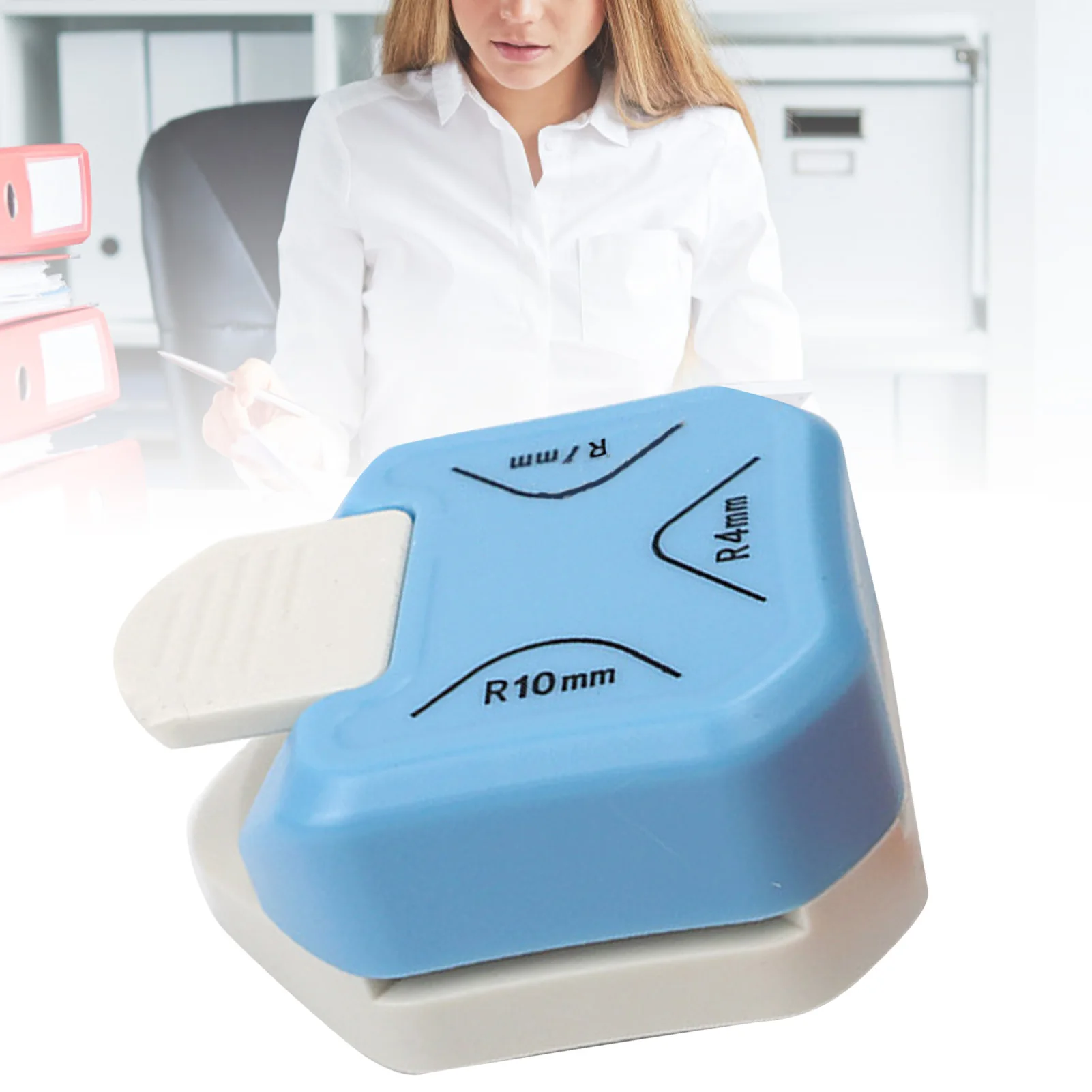 3 in 1 Paper Corner Rounder R4 R7 R10 Cutting Lever Handle Metal Plastic Corner Rounder Cutter Punch Corner Rounder Punch