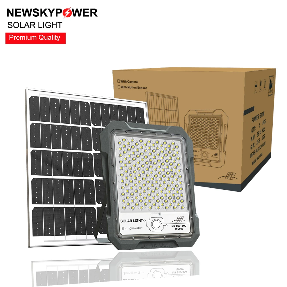1500w Portable Rechargeable Solar Power Led Emergency Lamp Solar Reflector Flood Light MJ-BW