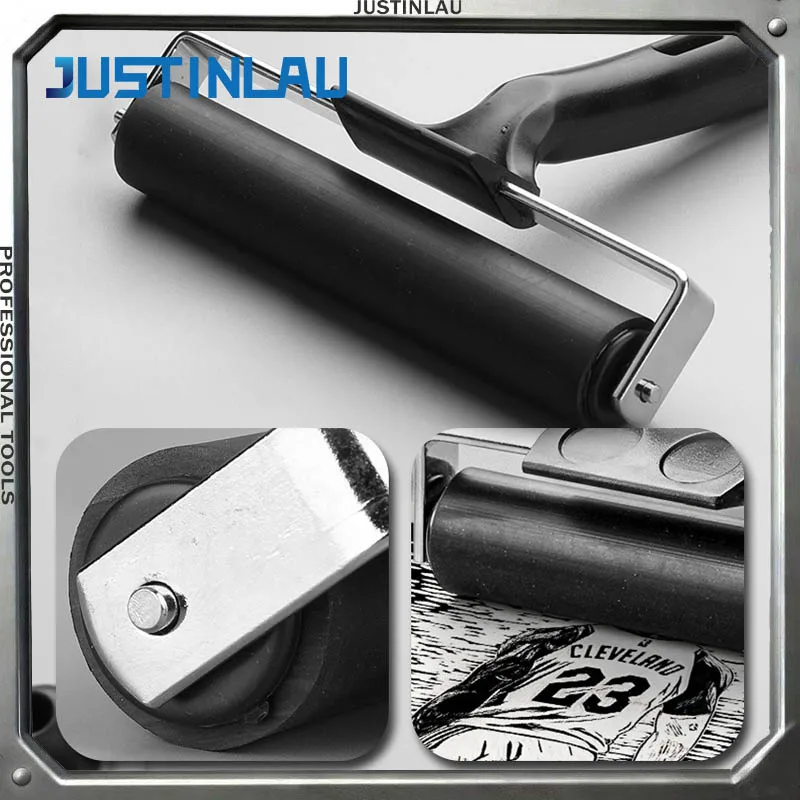 JUSTINLAU A Set  6/10/15cmof Brake Rollers for Printmaking Brake Tools Paint Brushes Ink Brush Technology Oil Painting Tools