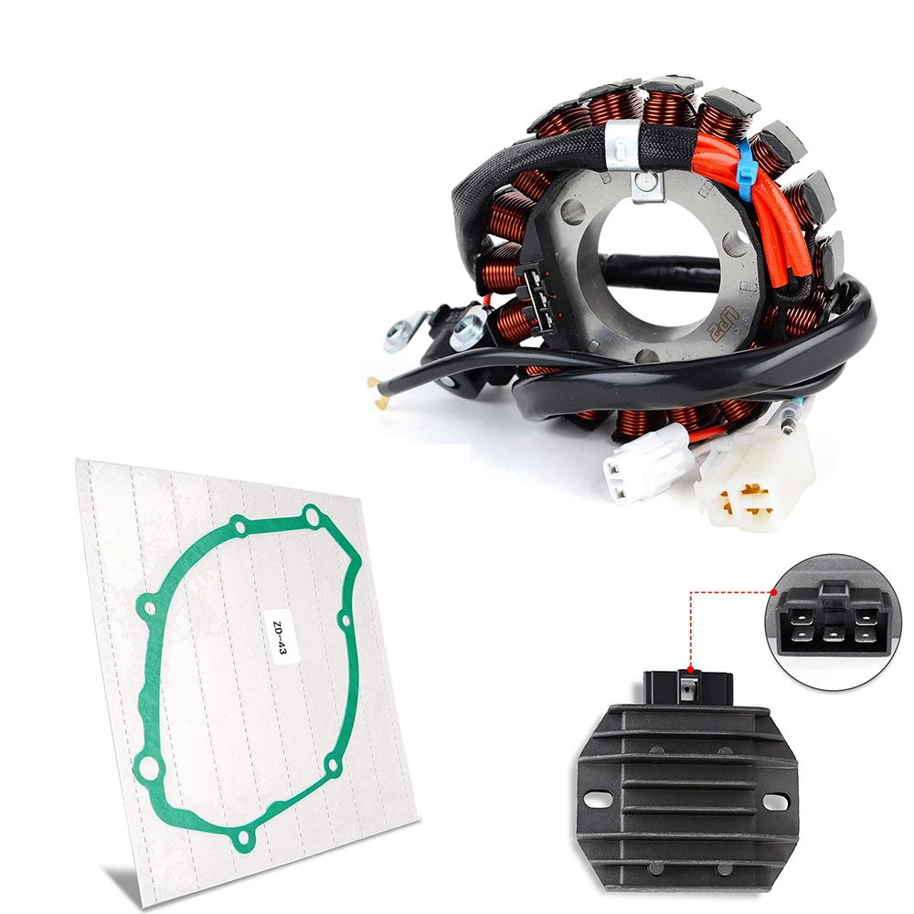 

Rectifier Regulator Stator Coil Gasket Kit for Yamaha YBR125 YBR125ED 51D 2010-2014 YBR 125 YBR125 ED 3D9 YB125 YB125SPD 2008