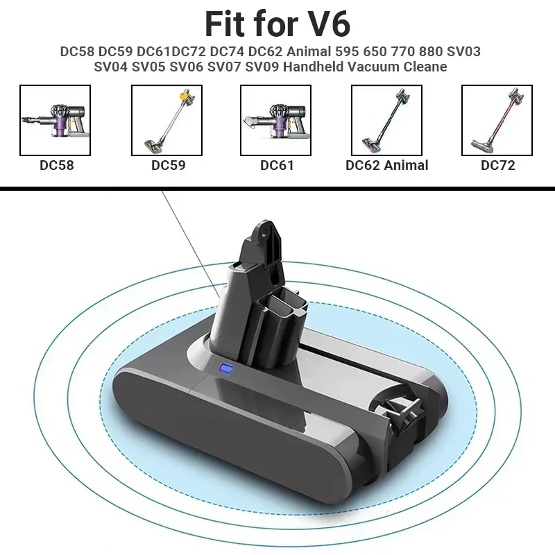 21.6V  V6 V7 V8 V10 28000mAh lithium ion battery dc62 dc74 sv09 sv07 sv03 965874-02 vacuum cleaner battery L30