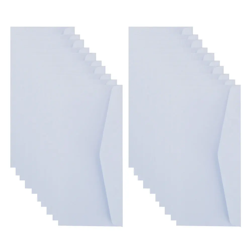 20Pcs Blank Envelopes Heavy Duty Biodegradable Paper Envelopes for Wedding Invitations Party Cards Money Storage Letter Mailing view 5
