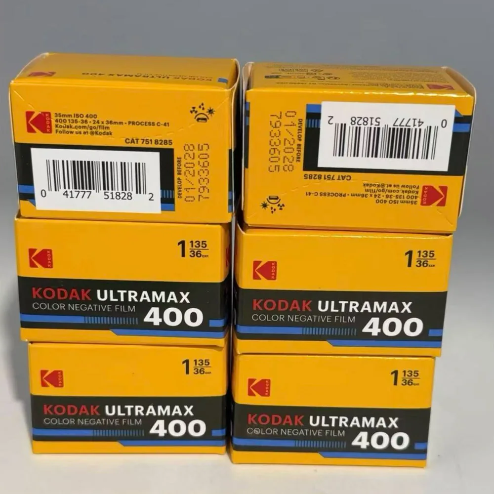 36 Exposures Kodak New 1/2/3/5/10 Roll  Packaging UltraMax 400 Color Printing 35mm Film Kodak Film Photo Paper for M35 H35 Camer