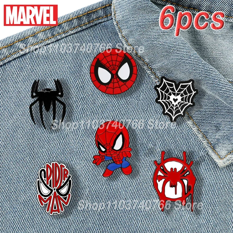 Disney Spiderman Enamel Pins Cartoon Enamel Pins Brooch Badges Backpack Pin Accessories for Women Man Jewelry Decoration Gift