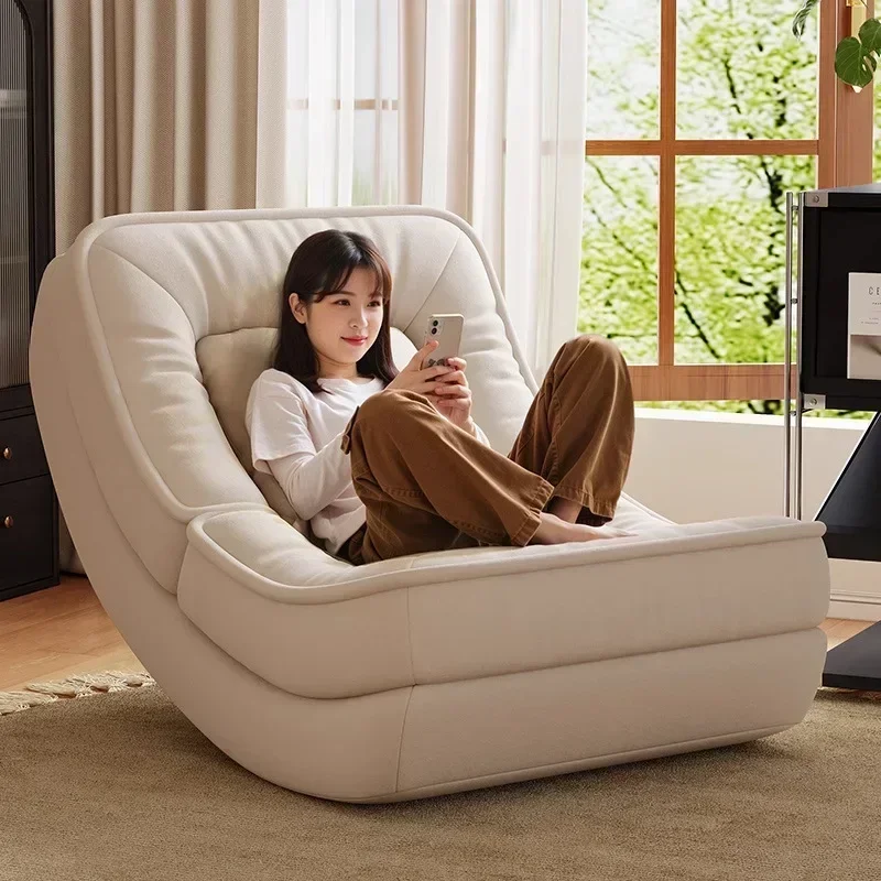 Moon Kennel Rocking Chair Reclining Chair Adults Sleeping Lazy Sofa Chair Balcony Home Lounge Chair
