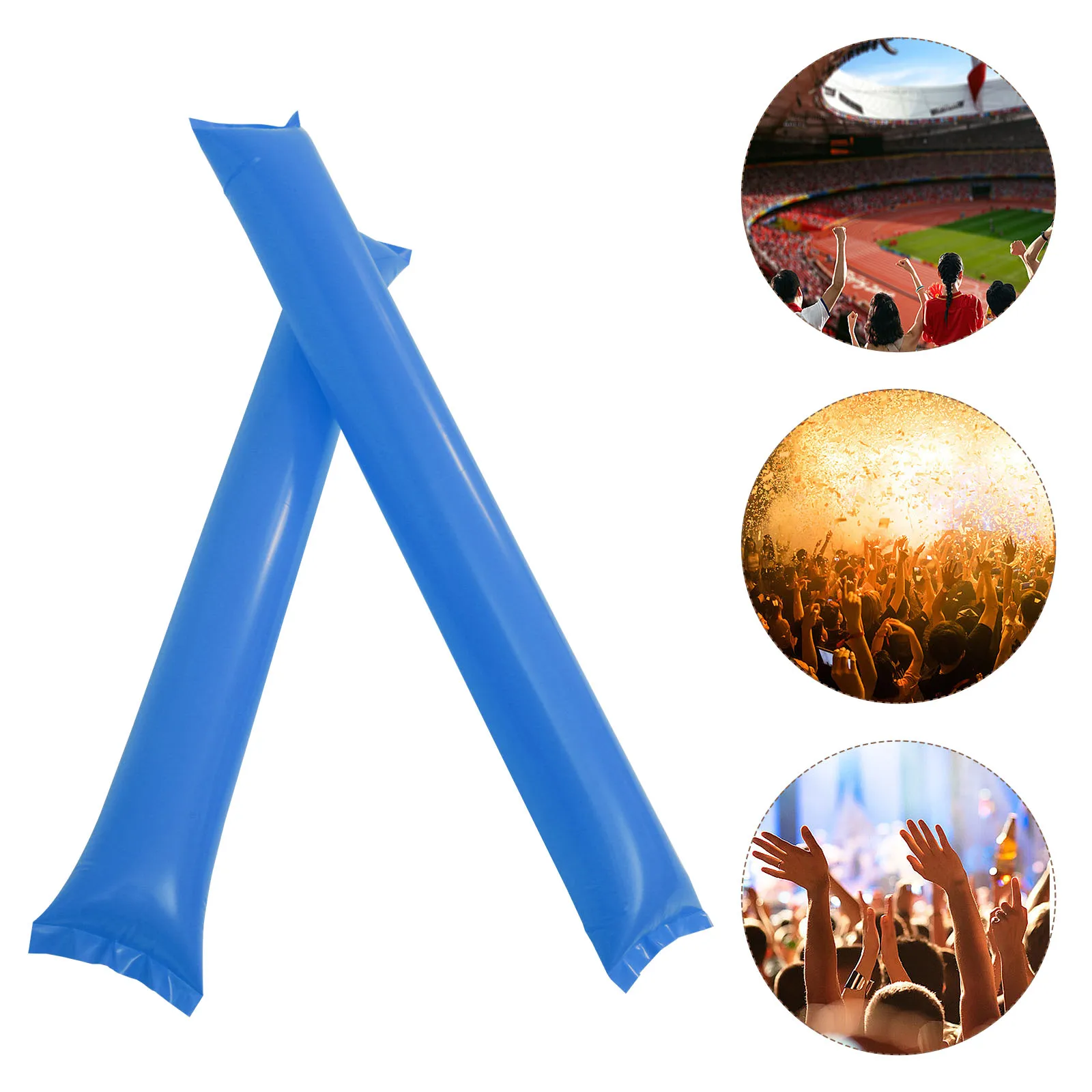 

40 шт. надувные палочки Cheer Stick Come on Boom Blue Party Noise Maker Thunder