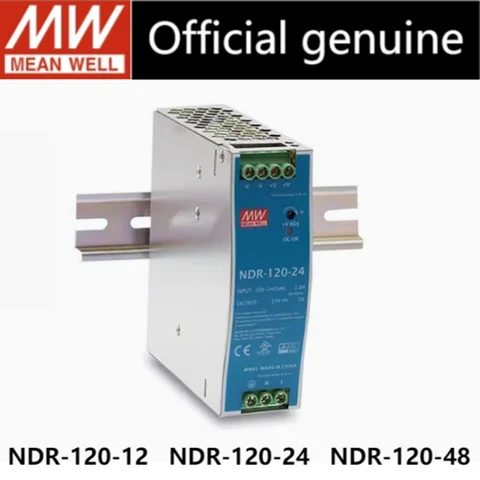 Média Well-NDR-120 NDR-120-12 NDR-120-24 NDR-120-48 MEANWELL NDR 120W