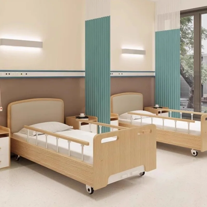 

New elderly bed senior-friendly wooden home nursing home multi-functional nursing bed nursing home single and double shake mod