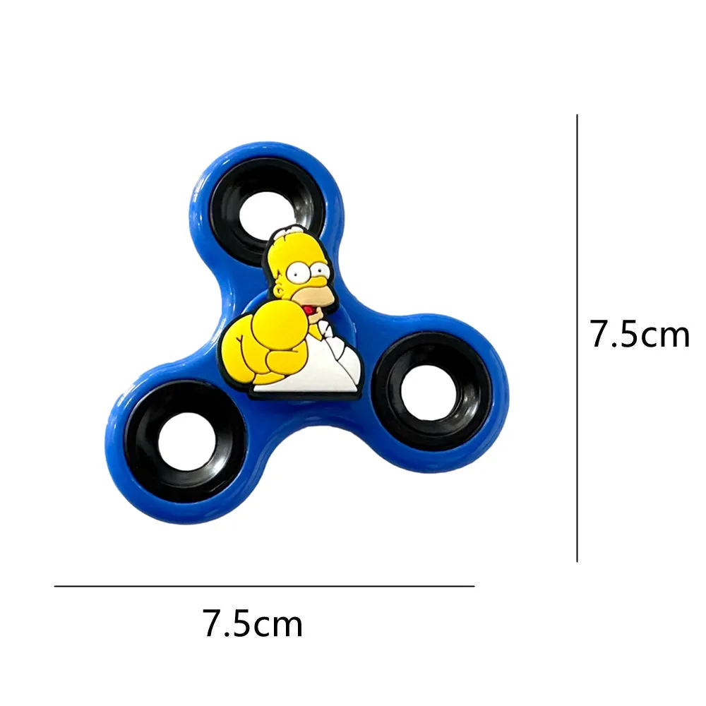 1 Pc Cute Family Action Figures Fidget Spinner The Simpsons PVC Model Finger Stress Relieving Hand Spinner Gift Toy