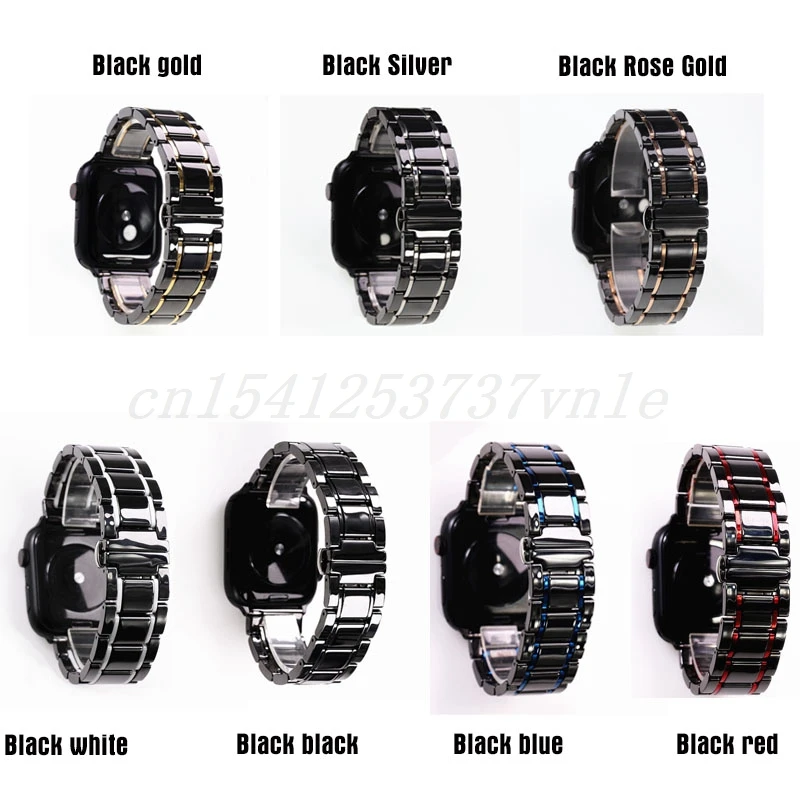 20 22mm Luxury Ceramic Band For Samsung Galaxy Watch 4 5 Pro 44 45mm Stainless Steel Bracelet For Huawei GT2 3 PRO 43 46mm Strap