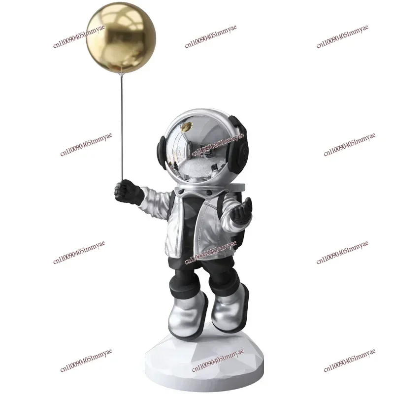 

Plating Golden Large Astronaut Design Home Decor Floor Ornament Luxury Sculpture Modern Fashion
