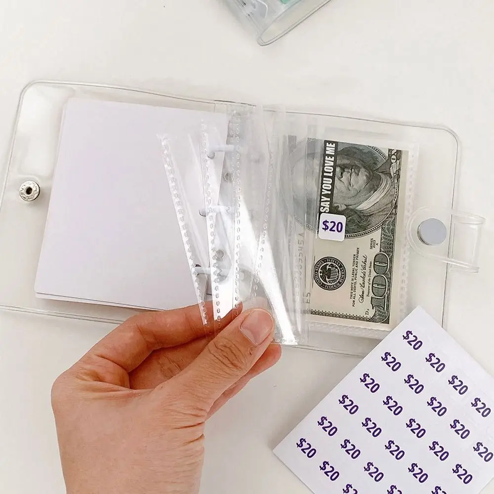 Reusable Mini Envelope Challenge Binder with Cash Envelopes Save Money Money Saving Notebook Budget Binder Couples