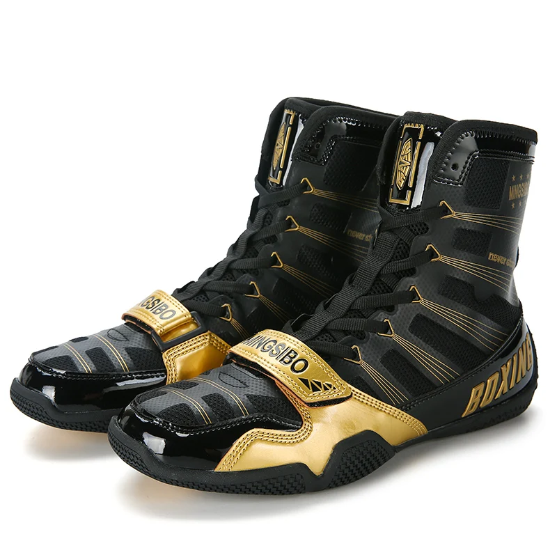 Boxing Shoes Breathable Mesh for Kickboxing Wrestling Combat Sports Weightlifting Shoes Squatting Shoes 36-47
