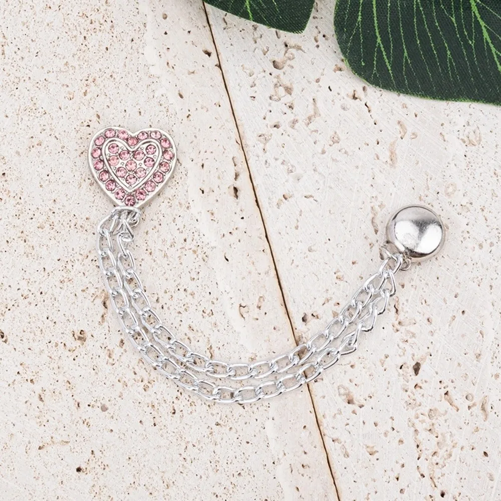 Decorations With Chain Magnetic Clothing Clips Legs Cuff Fixing Multi-Function Metal Buttons Clip Magnet Clips Scarf
