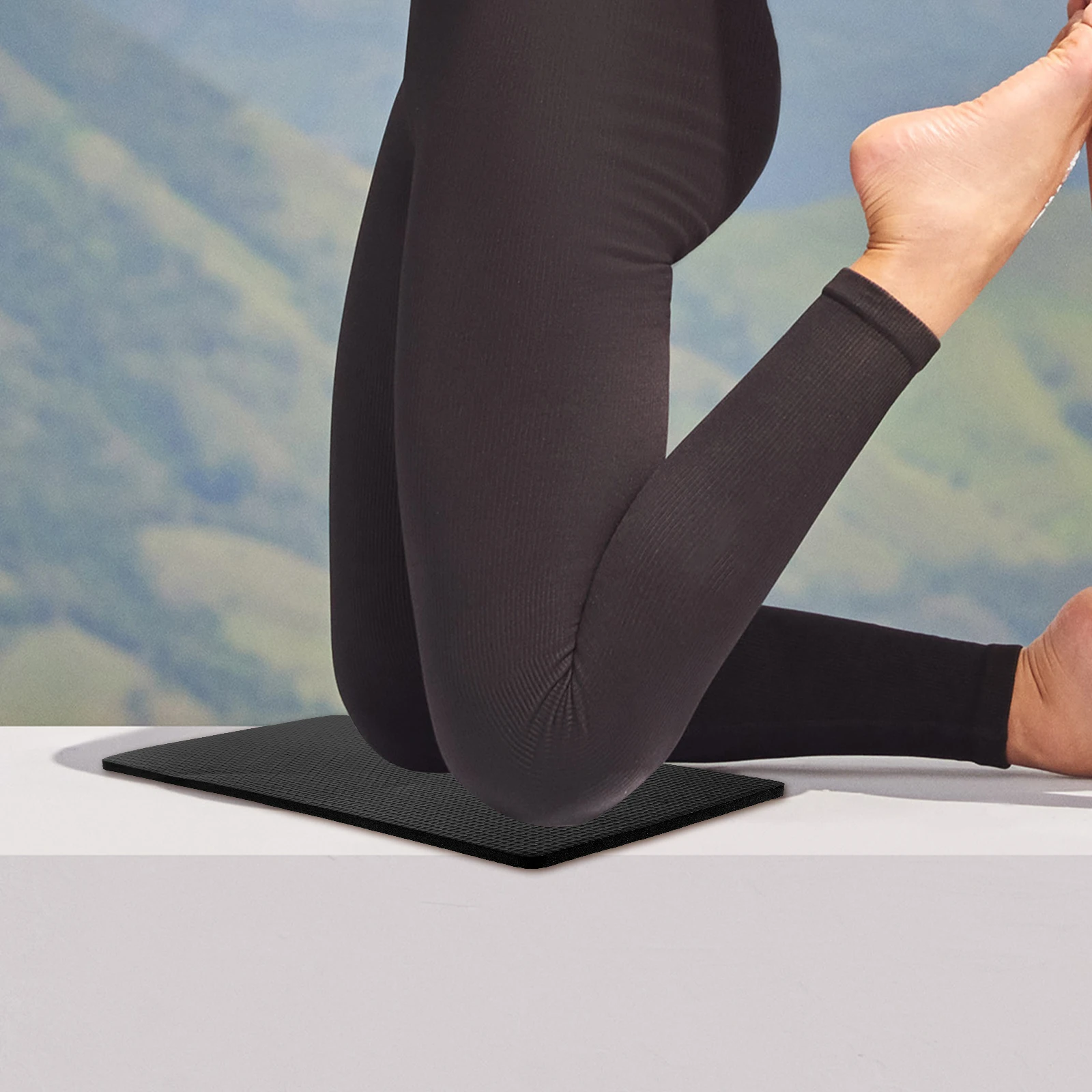 

2Pcs Black Mini Garden Kneeling Pad Knee Elbow Support EVA Thick Cushion Durable Comfortable Mat For Household Activities