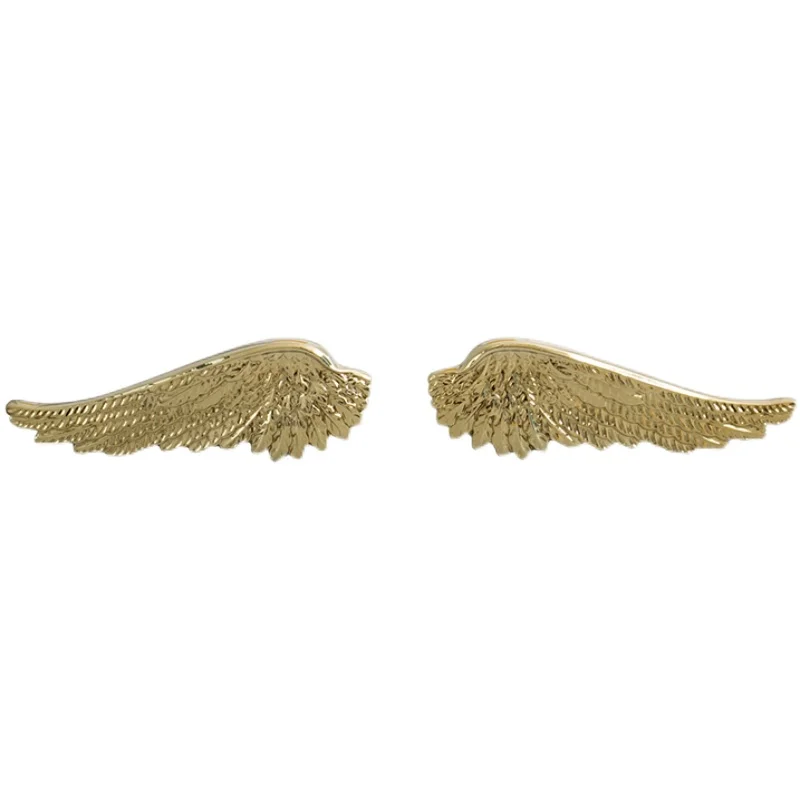 High-end Luxury 4Pairs Solid Brass French Wings Furniture Handles Drawer Pulls Cupboard Wardrobe Kitchen TV Wine Cabinet Pulls