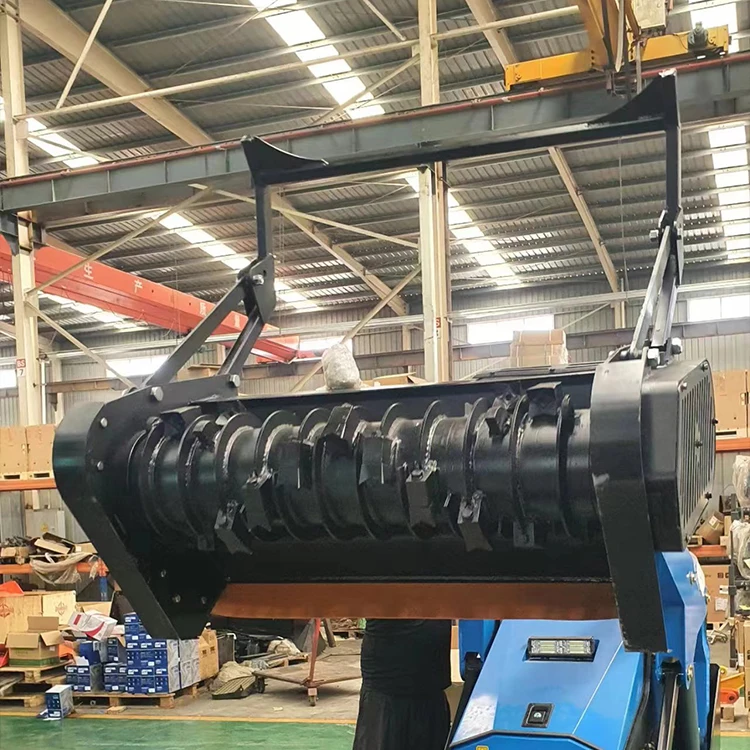 Forestry Mulcher Attachments Working Width 1004mm for Mini Skid Steer Loader Track Loader