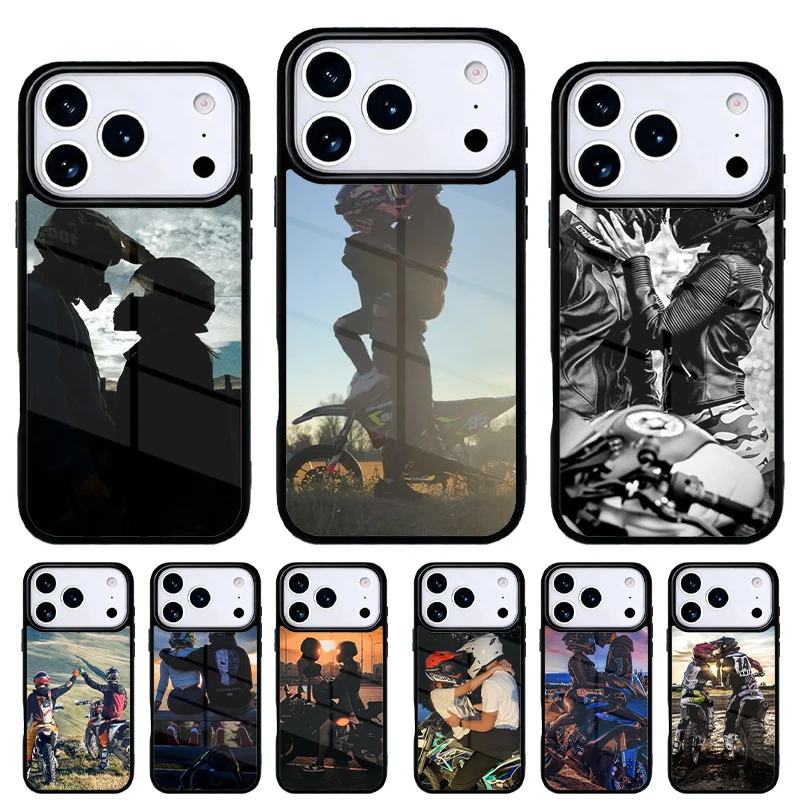Motocross MX Love Funda para iPhone 17-13 Pro Max – Carcasa Trasera