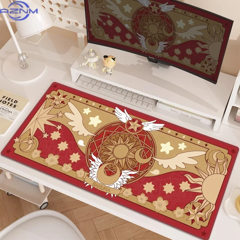 Versatile Sakura Girl Mouse Pad  Gaming Cute Girl Office And Study Desk Pad Computer Keyboard Desk Pad