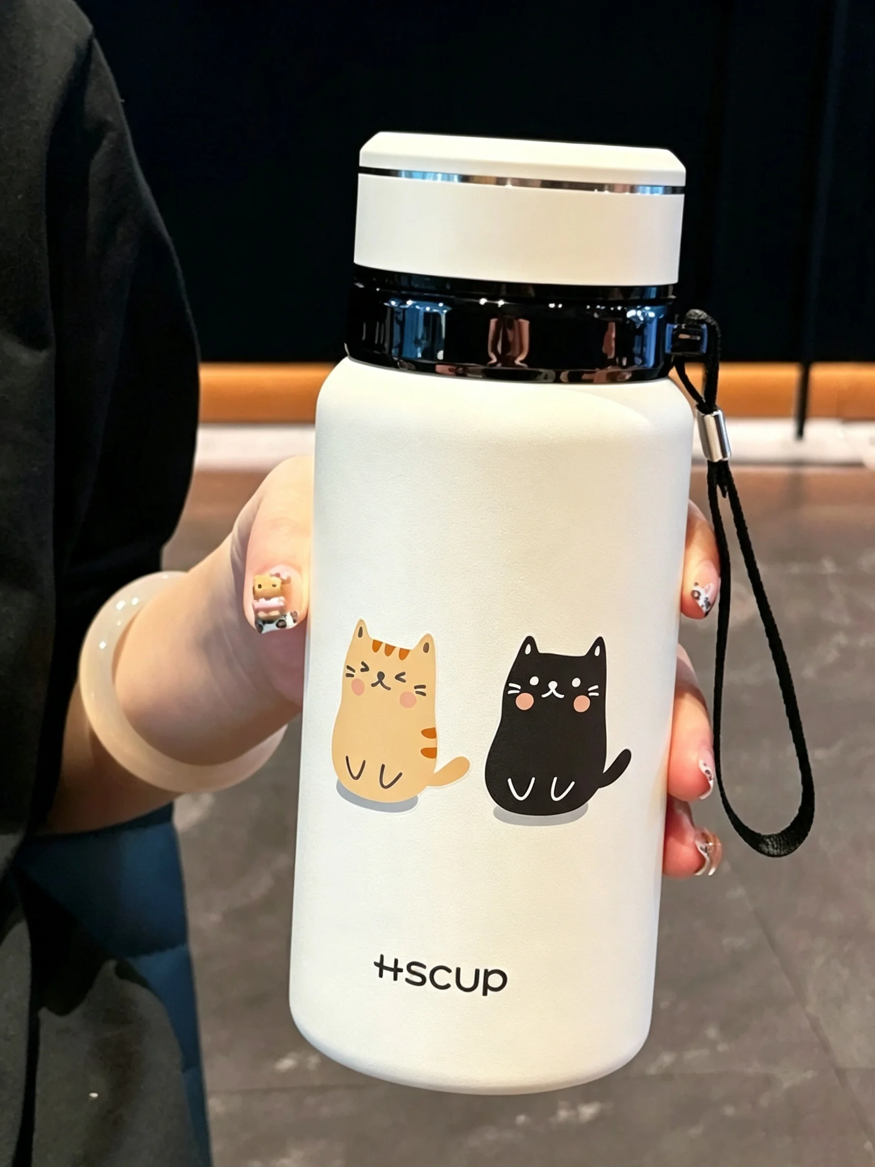 4 Sheets Cute Cartoon Kitten UV DTF Cup Wraps For Glass Cups DIY Waterproof Rub On Transfer Stickers