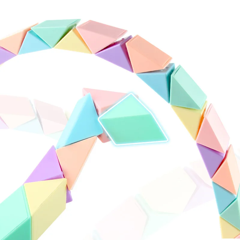 أطفال ماجيك حاكم 24/36/48/72 قطاعات ألعاب تعليمية الغريبة شكل للطي تشوه ماجيك حاكم ثعبان الخيال خلق اللعب